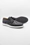 Black 100% Leather Lace-Up Casual Shoes 1033250154 - 3