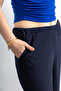 Women's Scuba Crepe Oversize Cut Pants - 4