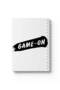 دفتر ملاحظات حلزوني مع غلافين أمامي وخلفي صلبين يتميز بتصميم Game on Design