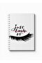 دفتر ملاحظات حلزوني مع غلافين أمامي وخلفي صلبين بتصميم Just Lash It - 5