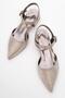 Women's High Heel Shoes Light Gold Wavy - 5