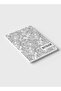 دفتر ملاحظات حلزوني مع غلافين أمامي وخلفي صلبين بتصميم Ashberry B & W - 6