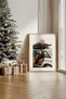 One Piece Real Raw Wooden Framed New Year Themed Painting - Model 74