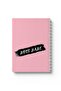 دفتر ملاحظات حلزوني مع غلافين أمامي وخلفي صلبين بتصميم Boss Babe