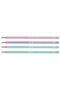 Hb-2B 12-Piece Pencil Set, Coral, Knight, Cap Pencil, Cute Friends Themed - 3