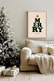 One Piece Real Raw Wooden Framed New Year Themed Painting - Model 44 - 2