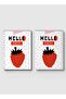 دفتر ملاحظات حلزوني مع غلافين أمامي وخلفي صلبين بتصميم Hello Beautiful Strawberry - 4