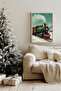 One Piece Real Raw Wooden Framed New Year Themed Painting - Model 12 - 2