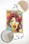 One Piece Real Raw Wooden Framed Popart Square Striped Painting - Model 20 - 3