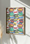 One Piece Real Raw Wooden Framed Popart Square Striped Painting - Model 25 - 2