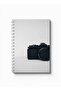 Spiral Notebook with Front and Back Hard Covers Featuring Camera Design - 5