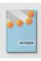دفتر ملاحظات حلزوني مع غلافين أمامي وخلفي صلبين بتصميم دائري متدرج