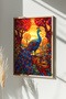 One Piece Real Raw Wooden Framed Mosaic Themed Painting - Model 10 - 2