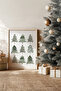One Piece Real Raw Wooden Framed New Year Themed Painting - Model 47