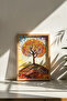 One Piece Real Raw Wooden Framed Mosaic Themed Painting - Model 33 - 3