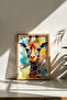 One Piece Real Raw Wooden Framed Mosaic Themed Painting - Model 27 - 3