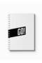 دفتر ملاحظات حلزوني بغلافين أمامي وخلفي متينين بتصميم "Go!" - 5