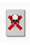 دفتر ملاحظات حلزوني مع غلافين أمامي وخلفي صلبين بتصميم Danger - 5