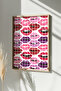 One Piece Real Raw Wooden Framed Popart Square Striped Painting - Model 17 - 2