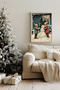 One Piece Real Raw Wooden Framed New Year Themed Painting - Model 2 - 2