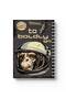 دفتر ملاحظات حلزوني مع غلافين أمامي وخلفي صلبين بتصميم "Boldly Go"