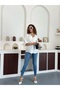 Short Sleeve Double Pocket Women's Shirt Model Code:605 - 2