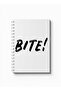 دفتر ملاحظات حلزوني مع غلافين أمامي وخلفي صلبين بتصميم Bite - 5