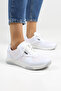 White Women's Mesh Detailed Sneaker Shoes Casual - with Color Options - 6