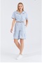 Cargo Model with Lots of Pockets That Will Make You Feel Safari Elastic Parachute Fabric Shirt Shorts Suit - 7