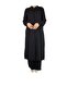 Women's Judge Collar Tunic with Hidden Buttons on the Front and Hidden Pockets on the Sides with Pants with Elastic Waist - 4
