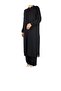 Women's Judge Collar Tunic with Hidden Buttons on the Front and Hidden Pockets on the Sides with Pants with Elastic Waist