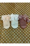 Children's 3-Piece Socks with Mesh Ribbon