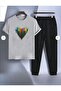 Women / Girl Tracksuit Set with Covered Patiler Print