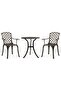 3 Piece Bistro Set Cast Aluminium Bronze