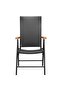 5 Piece Garden Dining Set Black and Brown - 4
