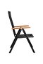 7 Piece Garden Dining Set Black and Brown - 5