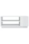 Coffee Table High Gloss White 102x55x43 cm Engineered Wood - 4
