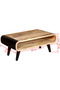 Coffee Table Rough Mango Wood 90x55x39 cm - 3
