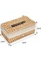 Woven Tissue Box with Cover, Perfect for Living Room, Bathroom, Home, Office - 7