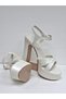 Running Guaranteed 13cm Platform Heels Satin Wedding & Engagement Shoes - 8
