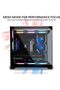 علبة كمبيوتر O11 Vision Compact ATX متوسطة الحجم/خزانة ألعاب - أسود |   ألمنيوم وزجاج مقسى - 4