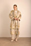 Patterned Linen Top Coat - 2