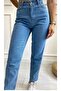 School Trousers Mom Jeans High Waist Lycra /Y.E.N.I S.E.Z.O.N - 2