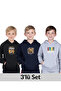 3-Pack Hooded Kangaroo Pocket Printed Boy's Sweatshirt