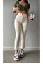 School Trousers Mom Jeans High Waist Lycra /Y.E.N.I S.E.Z.O.N - 2
