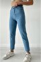School Trousers Mom Jeans High Waist Lycra /Y.E.N.I S.E.Z.O.N - 3