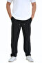 Double Fabric a Quality Baggy Straight Leg Trousers - 2