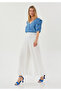 Elastic Waist Pleated Chiffon Trousers
