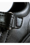 Boys' Solid School Shoes with Hook and Loop Closure - 200010-D - 7