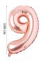 Number Foil Balloon 9 Rosegold 100 Cm